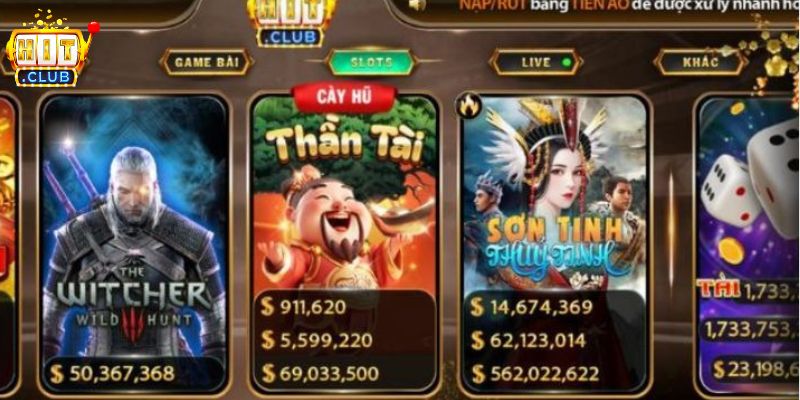 Các tựa game nổ hũ HITCLUB phổ biến nhất