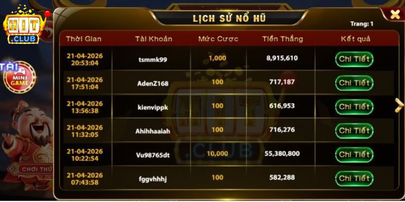 Ưu điểm nổi bật khi tham gia nổ hũ thần tài tại HITCLUB